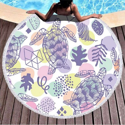 Custom Round Microfiber Sport Towel